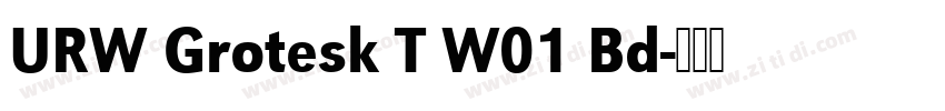 URW Grotesk T W01 Bd字体转换
